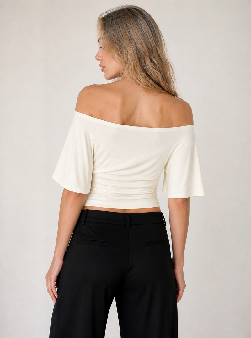 Off-Shoulder Top, Rückansicht