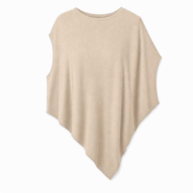 Zipfel-Top in Sand, freigestellt